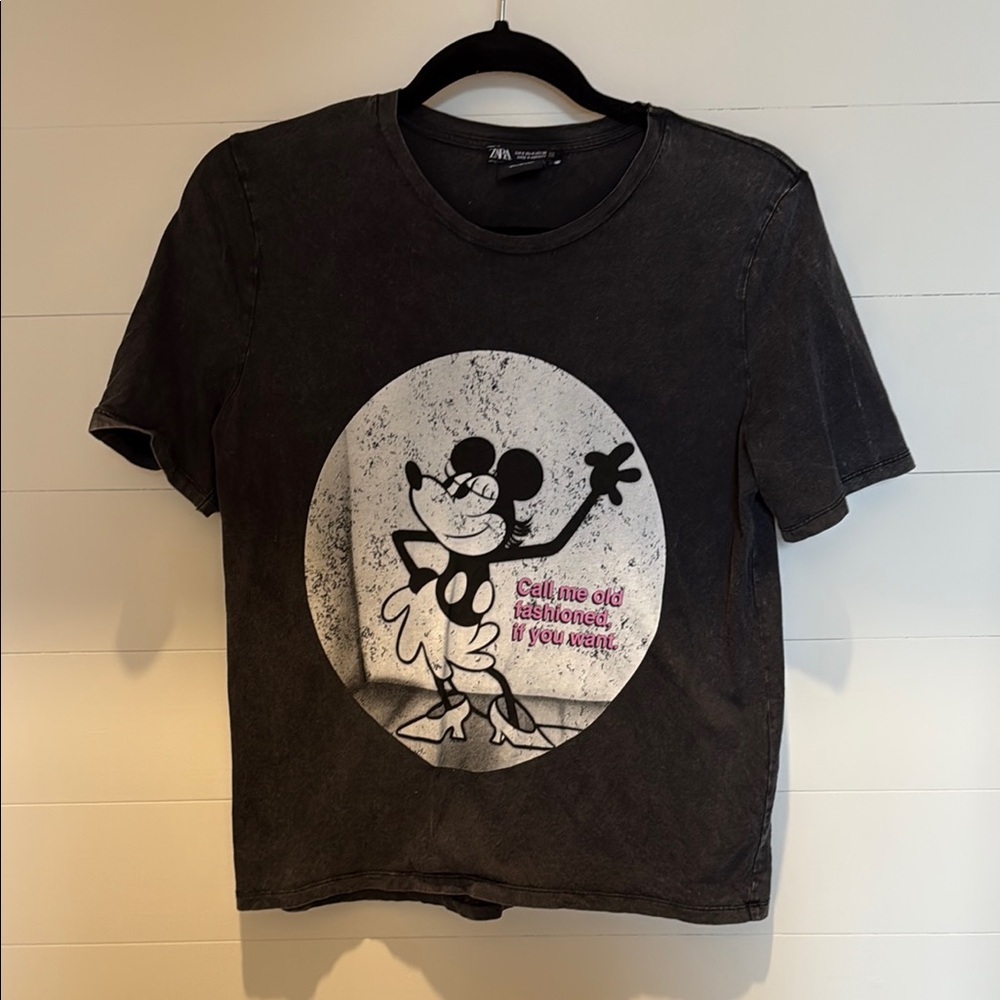 Zara Disney Mickey Mouse Graphic T-Shirt